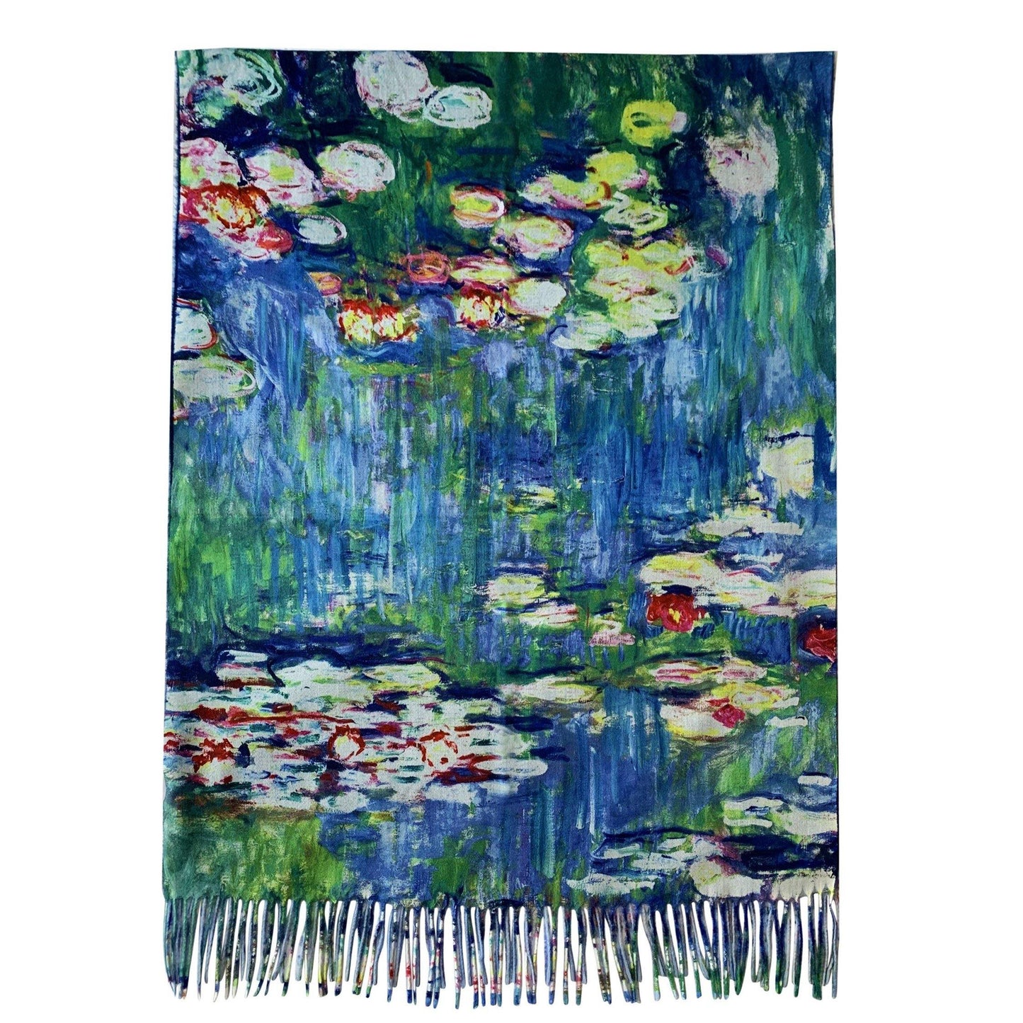 Gyapjú Sál-Kendő, 70 cm x 180 cm, Claude Monet - Water Lilies - Ékszer Akció