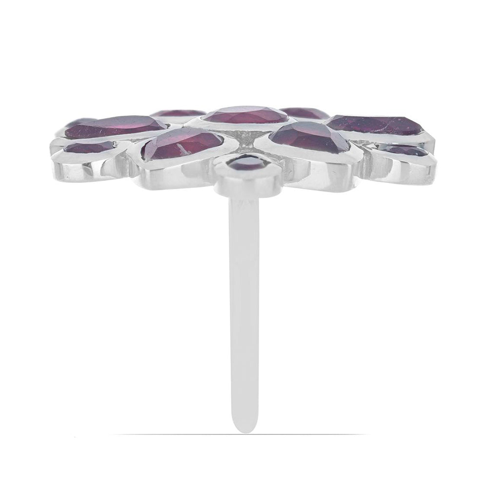 Ezüst Gyűrű Madagaszkári Rubinnal