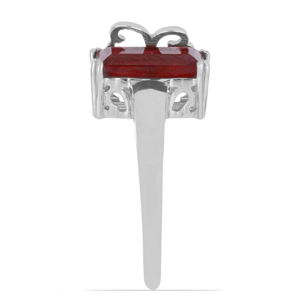 Ezüst Gyűrű Madagaszkári Rubinnal