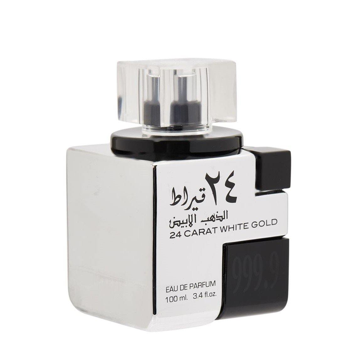 100 ml Eau De Parfum Lattafa 24 Carat White Gold Édes Citrusos Illat Férfiaknak - Ékszer Akció