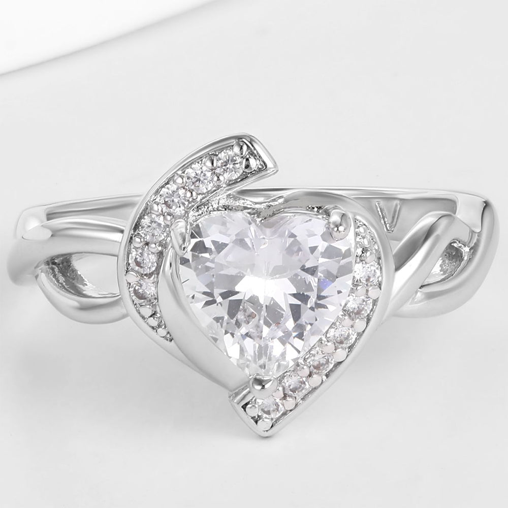 Arany tónusú Emporia Ötvözetű Gyűrű Fehér Emporia® Kristállyal