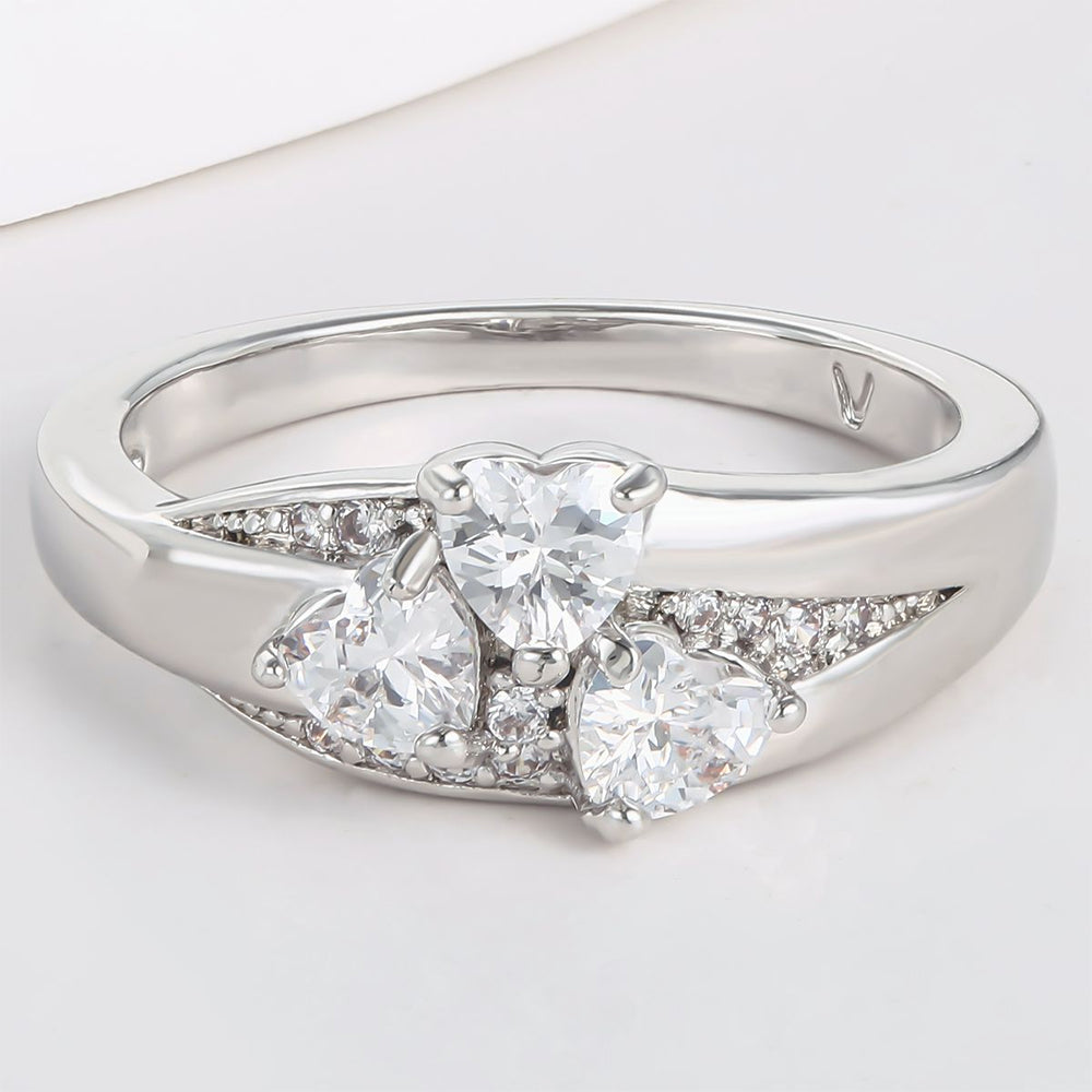 Arany tónusú Emporia Ötvözetű Gyűrű Fehér Emporia® Kristállyal 1 