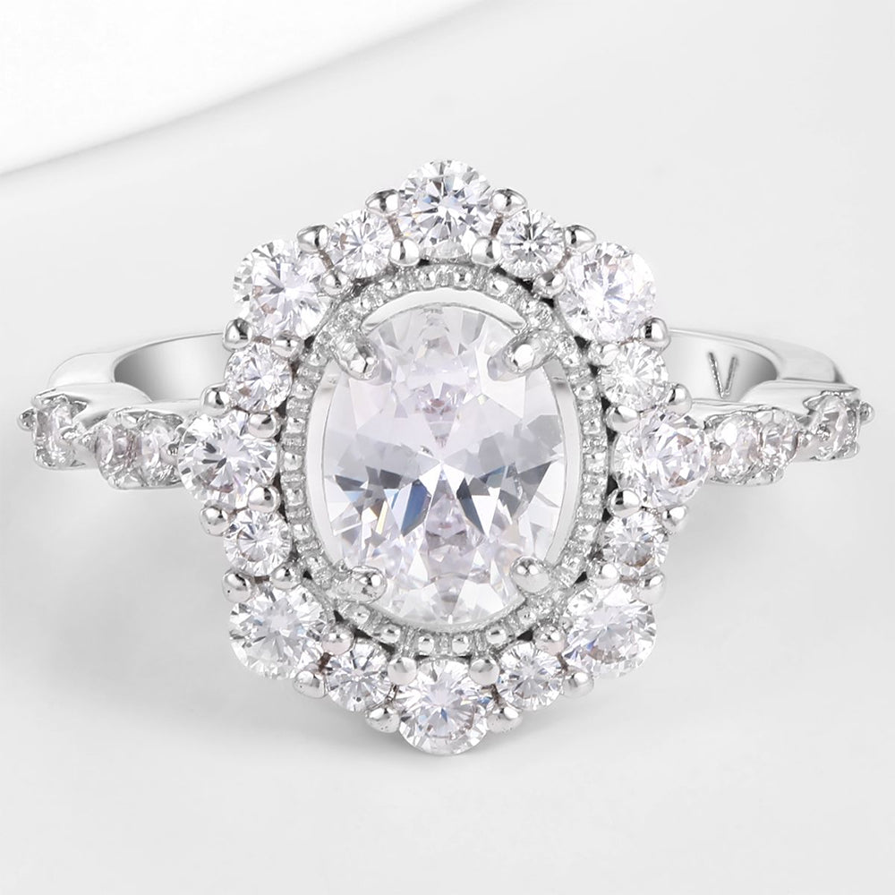 Arany tónusú Emporia Ötvözetű Gyűrű Fehér Emporia® Kristállyal 1 