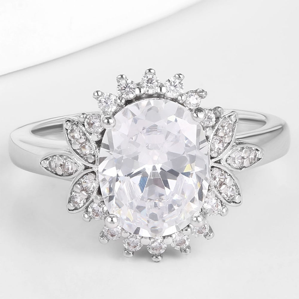 Arany tónusú Emporia Ötvözetű Gyűrű Fehér Emporia® Kristállyal 1 