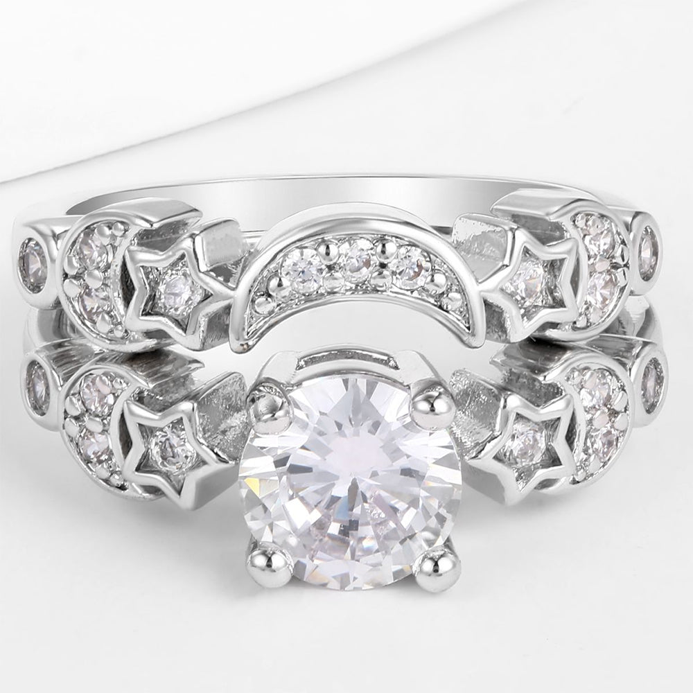 Arany tónusú Emporia Ötvözetű Gyűrű Fehér Emporia® Kristállyal 1 