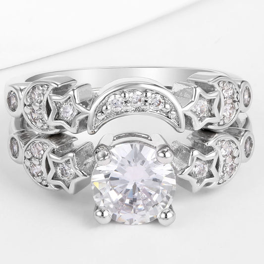 Arany tónusú Emporia Ötvözetű Gyűrű Fehér Emporia® Kristállyal