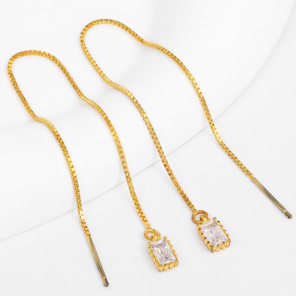 Arany tónusú Emporia Ötvözetű Fülbevaló Fehér Emporia® Kristállyal