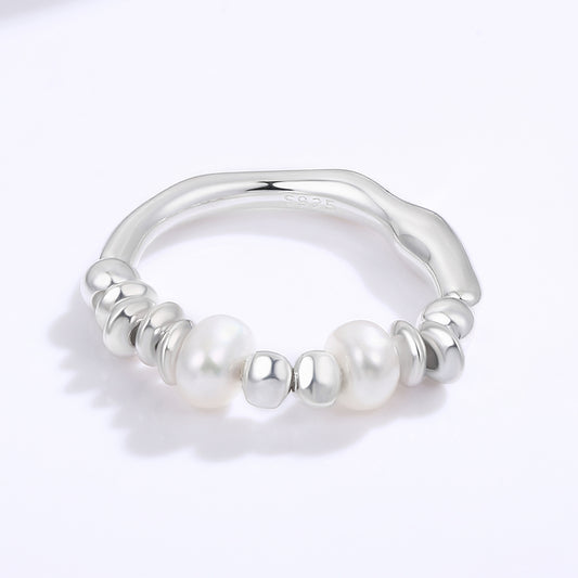 Arany tónusú Emporia Ötvözetű Gyűrű Fehér Emporia® Kristállyal