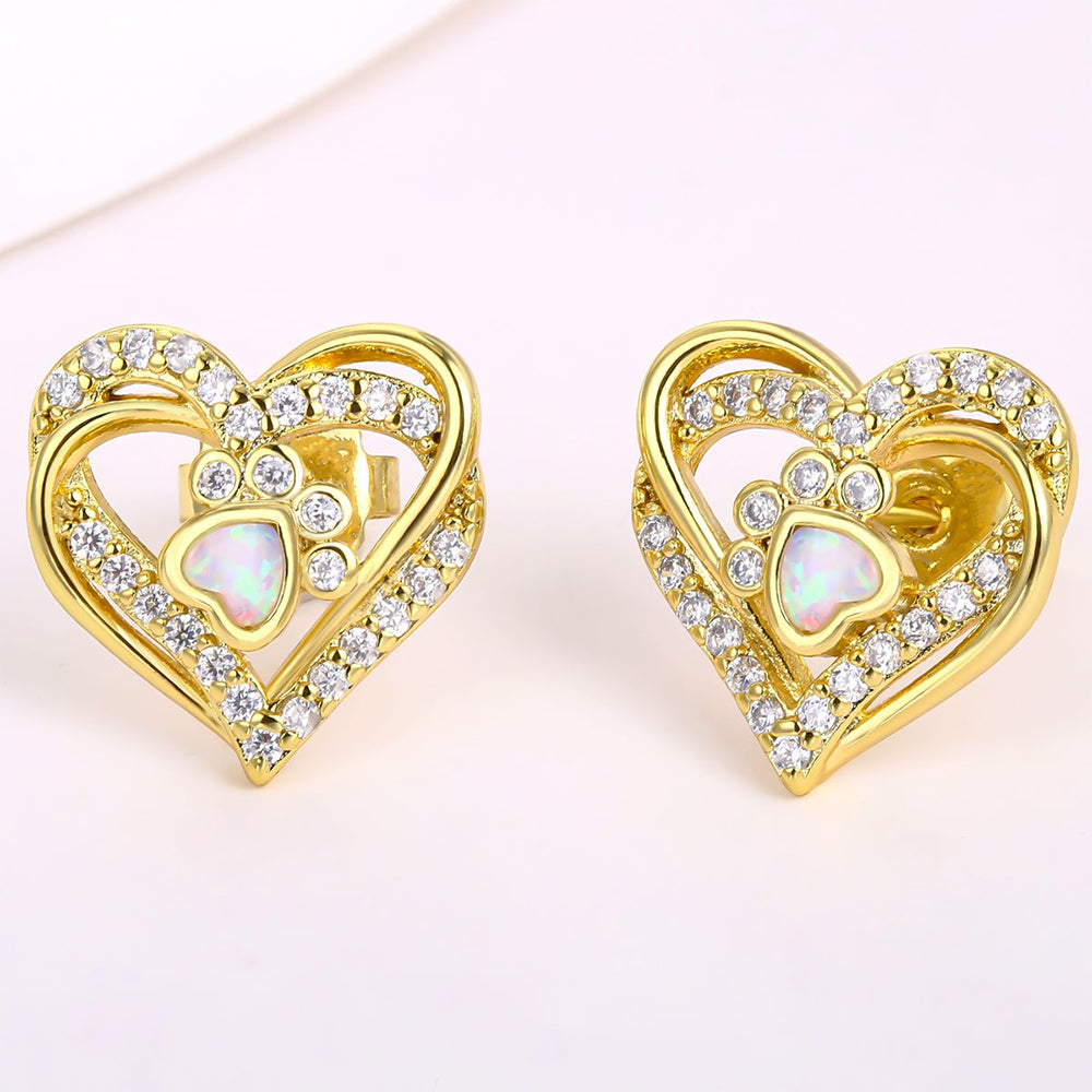 Arany tónusú Emporia Ötvözetű Fülbevaló Fehér Emporia® Kristállyal 1 