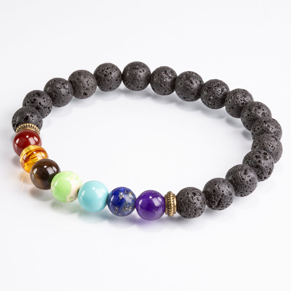 Nugget Karkötő Vörös Acháttal és Tigrisszem Drágakővel 1 