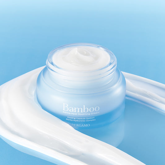 BERGAMO Bamboo 5-féle hialuronsavas nyugtató arckrém – 50 g
