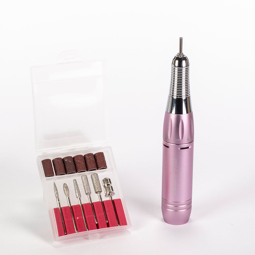 Emporia Beauty Nail Professzionális Körömcsiszoló Gép Cserélhető Fejekkel – Rózsaszín