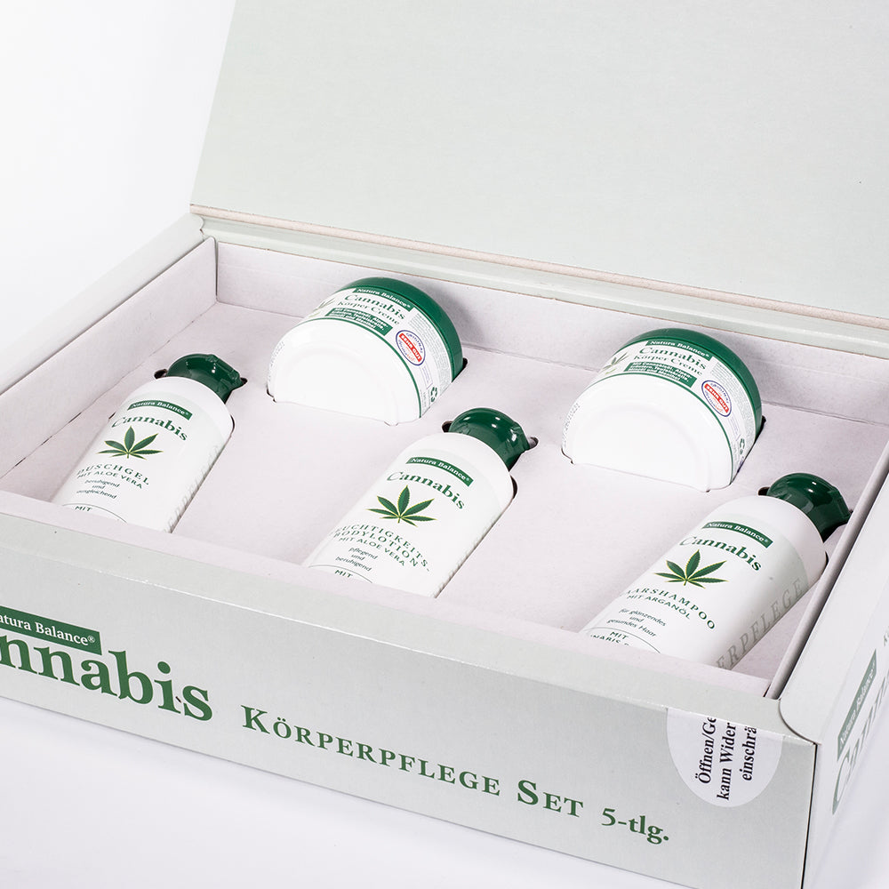 Cannabis kozmetikai szett kendermagolajjal hajra és testre 3 