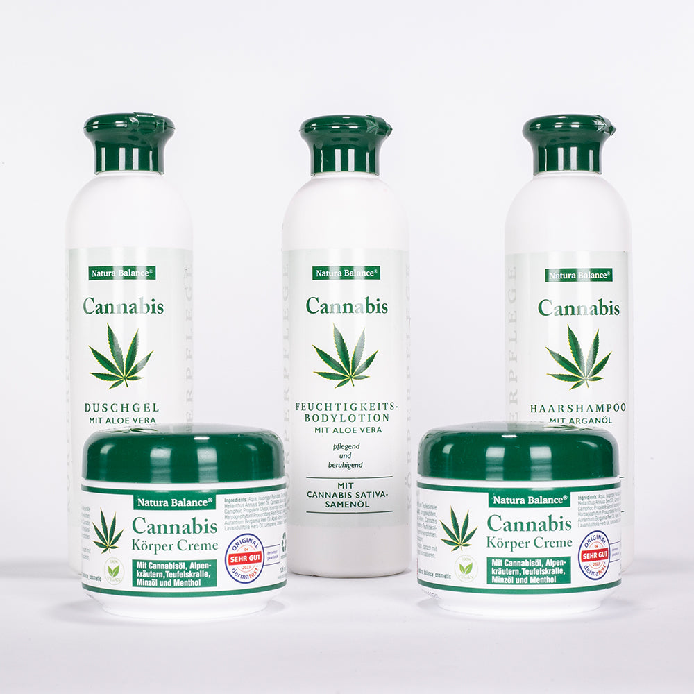 Cannabis kozmetikai szett kendermagolajjal hajra és testre