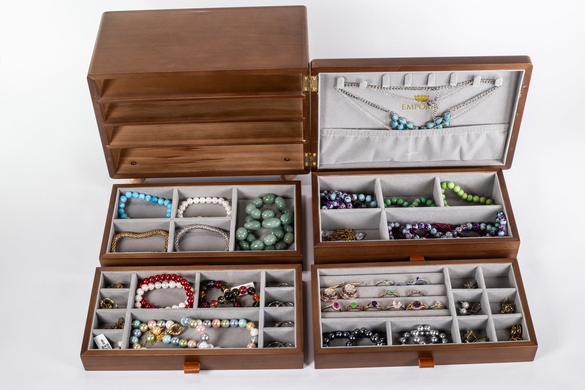 Emporia többszintes ékszer rendszerező mini komód 11 
