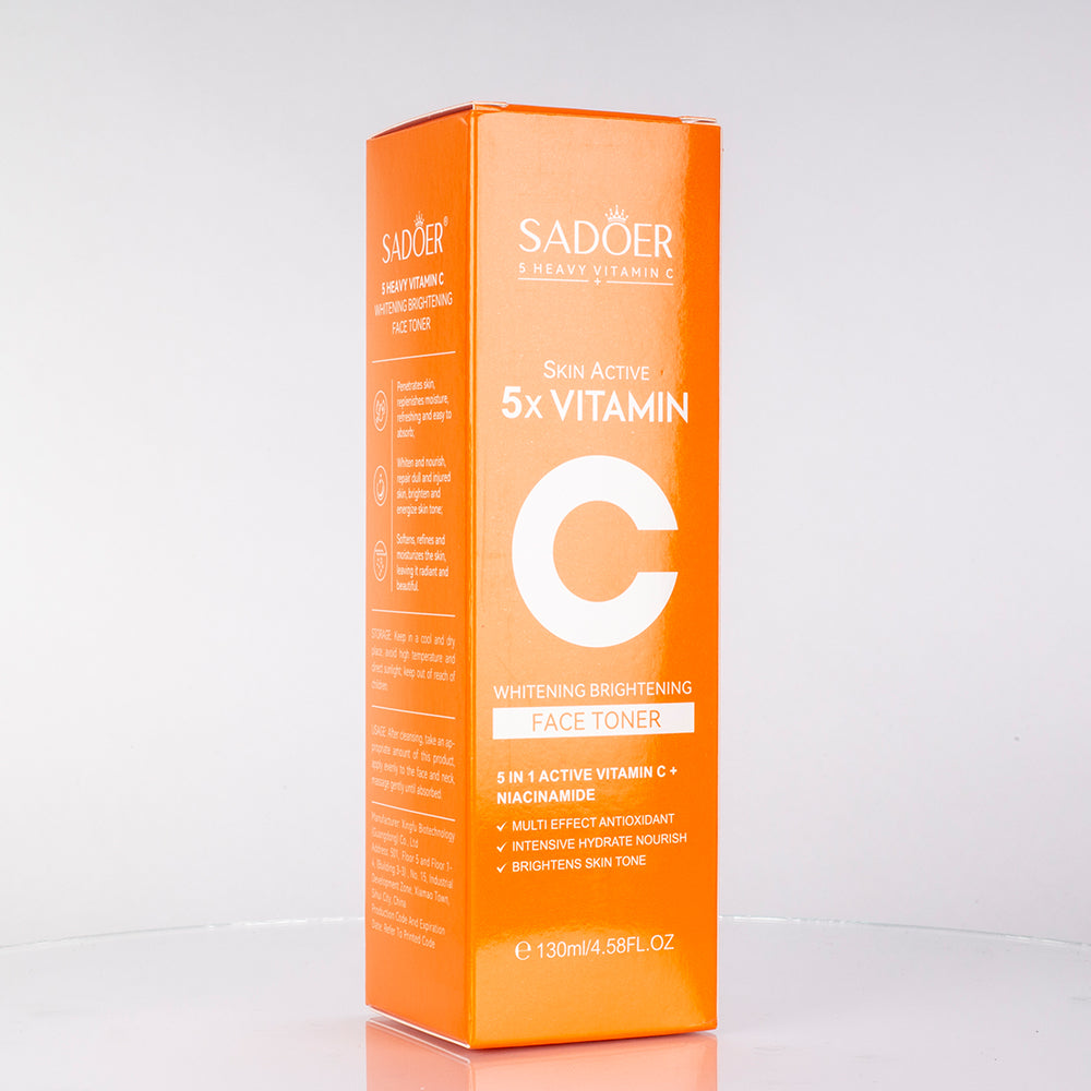 SADOER 5-féle C-vitaminos hidratáló és bőrtónus-egységesítő arctonik 3 