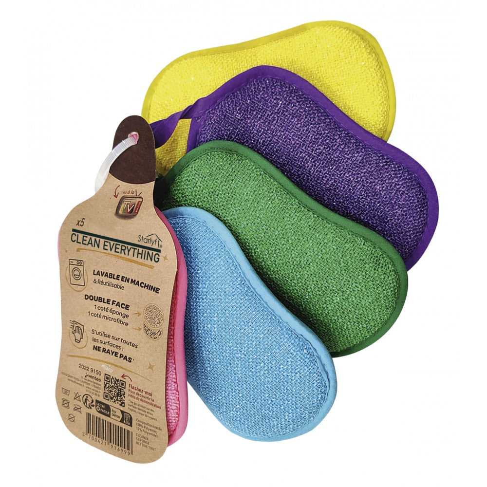 STARLYF kétoldalas tisztítószivacs – 5 db