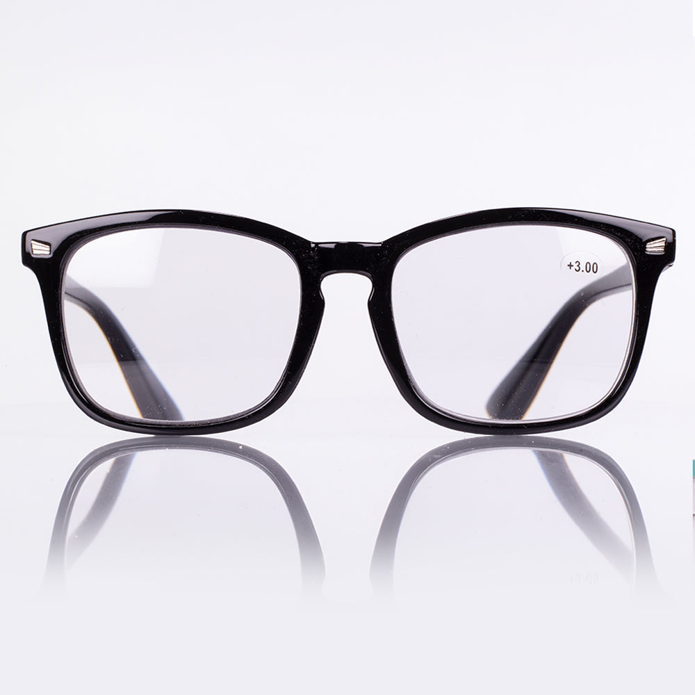 Emporia Multifocus Reading Glasses, Flexible power range: from 0.5 to 3, Black