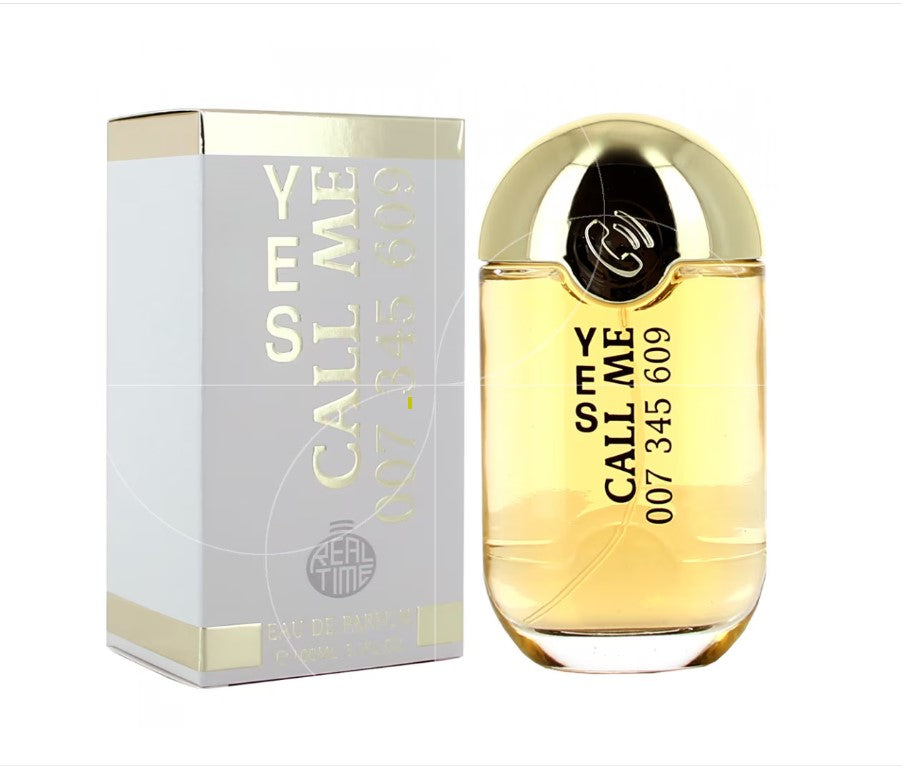 100ml Real Time Yes Call Me, eau de parfum, virágos és gyümölcsös illat édes és keleties jegyekkel 1 