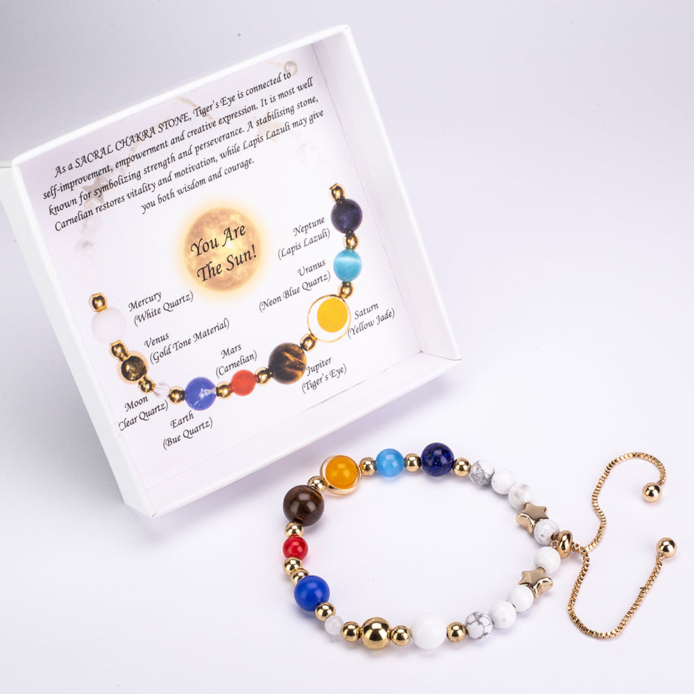 Arany tónusú Emporia Ötvözetű Karkötő Karneollal és Tigrisszem Drágakővel 3 