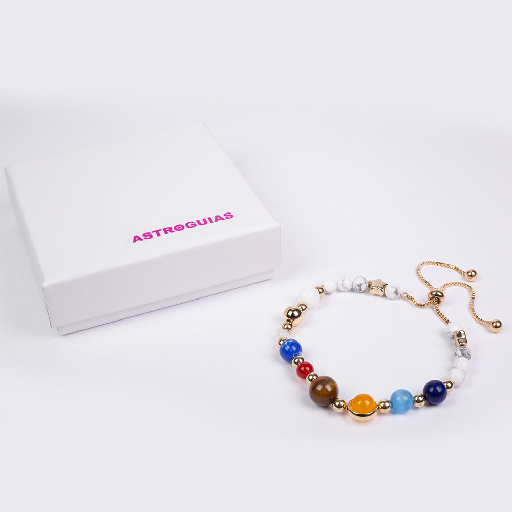 Arany tónusú Emporia Ötvözetű Karkötő Karneollal és Tigrisszem Drágakővel 6 