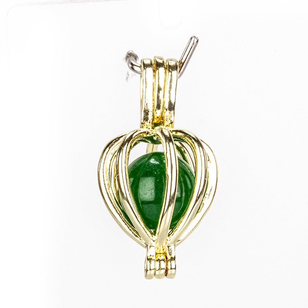 Arany tónusú Emporia Ötvözetű Szett Vörös Acháttal és Türkizzel ( Nyaklánc+Medál ) 2 