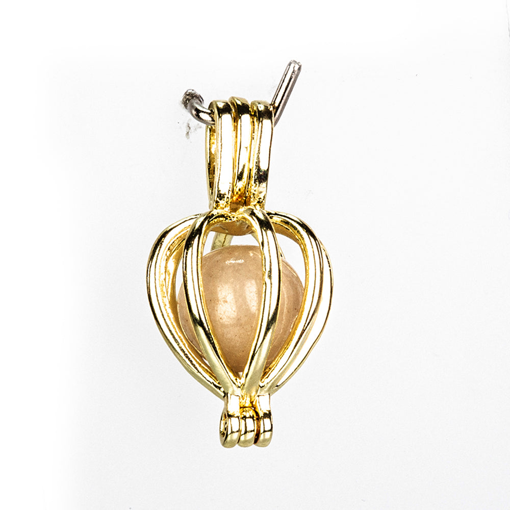 Arany tónusú Emporia Ötvözetű Szett Vörös Acháttal és Türkizzel ( Nyaklánc+Medál )