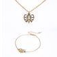 Arany tónusú Emporia Ötvözetű Szett ( Nyaklánc+Karkötő )