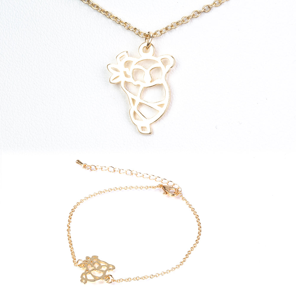 Arany tónusú Emporia Ötvözetű Szett ( Nyaklánc+Karkötő ) 4 