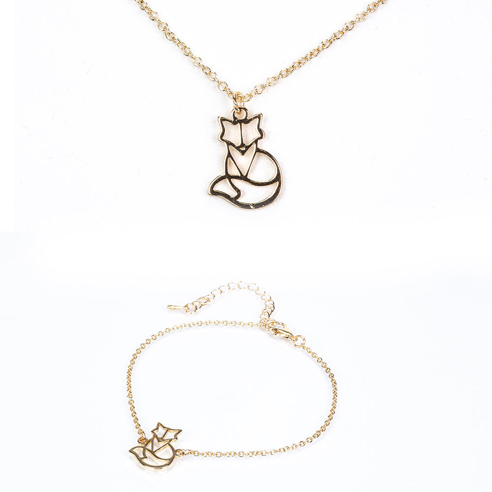 Arany tónusú Emporia Ötvözetű Szett ( Nyaklánc+Karkötő ) 1 