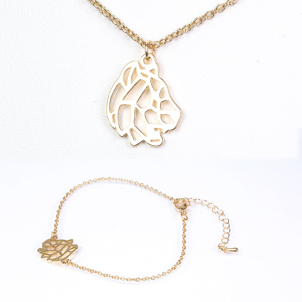 Arany tónusú Emporia Ötvözetű Szett ( Nyaklánc+Karkötő ) 4 