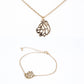 Arany tónusú Emporia Ötvözetű Szett ( Nyaklánc+Karkötő )