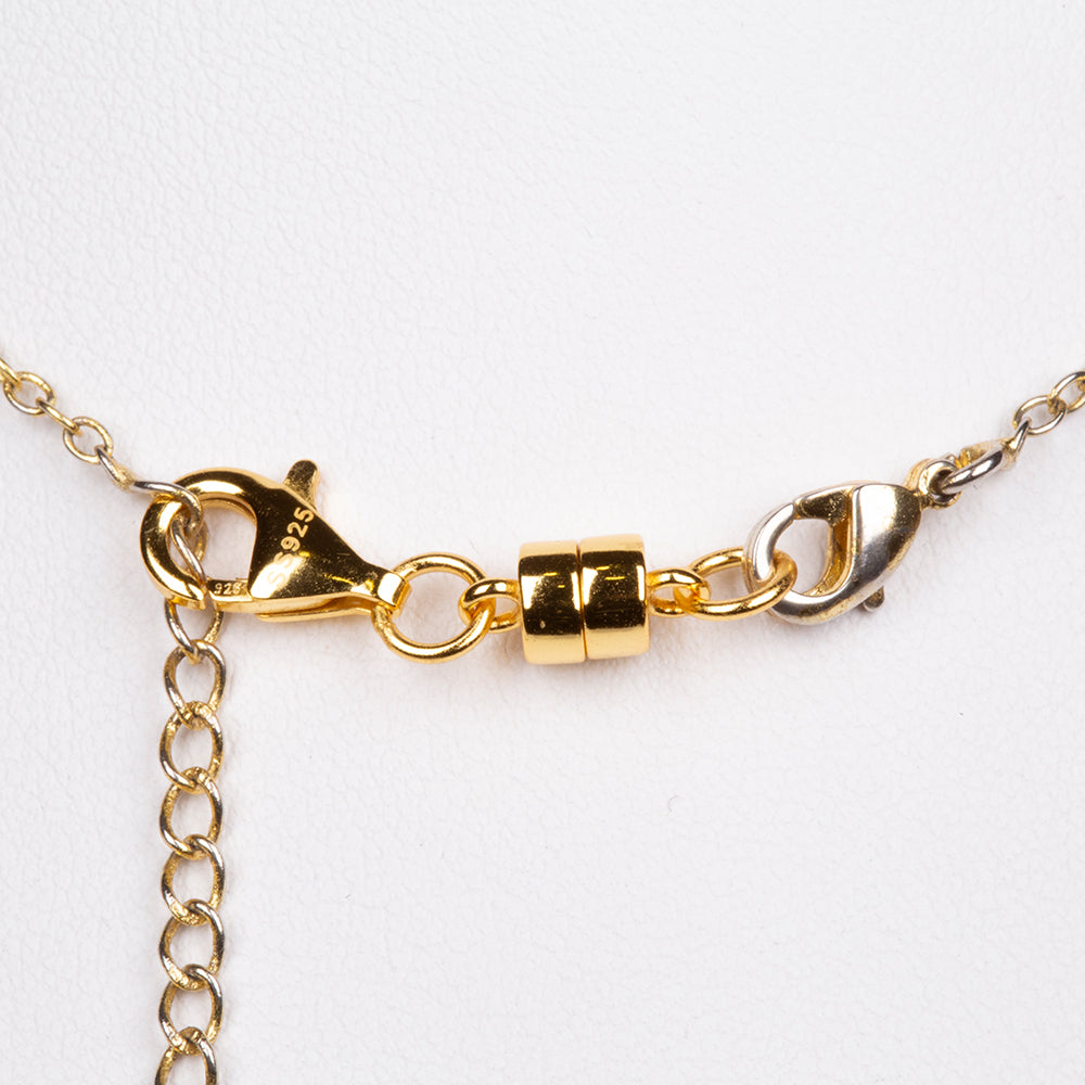 Arannyal bevont ezüst mágneses zár