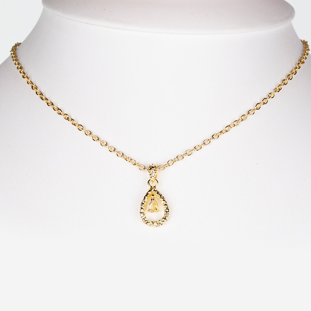 Arany tónusú Emporia Ötvözetű Óra Rubinnal és Fehér Emporia® Kristállyal ( Nyaklánc+Fülbevaló+Medál ) 3 