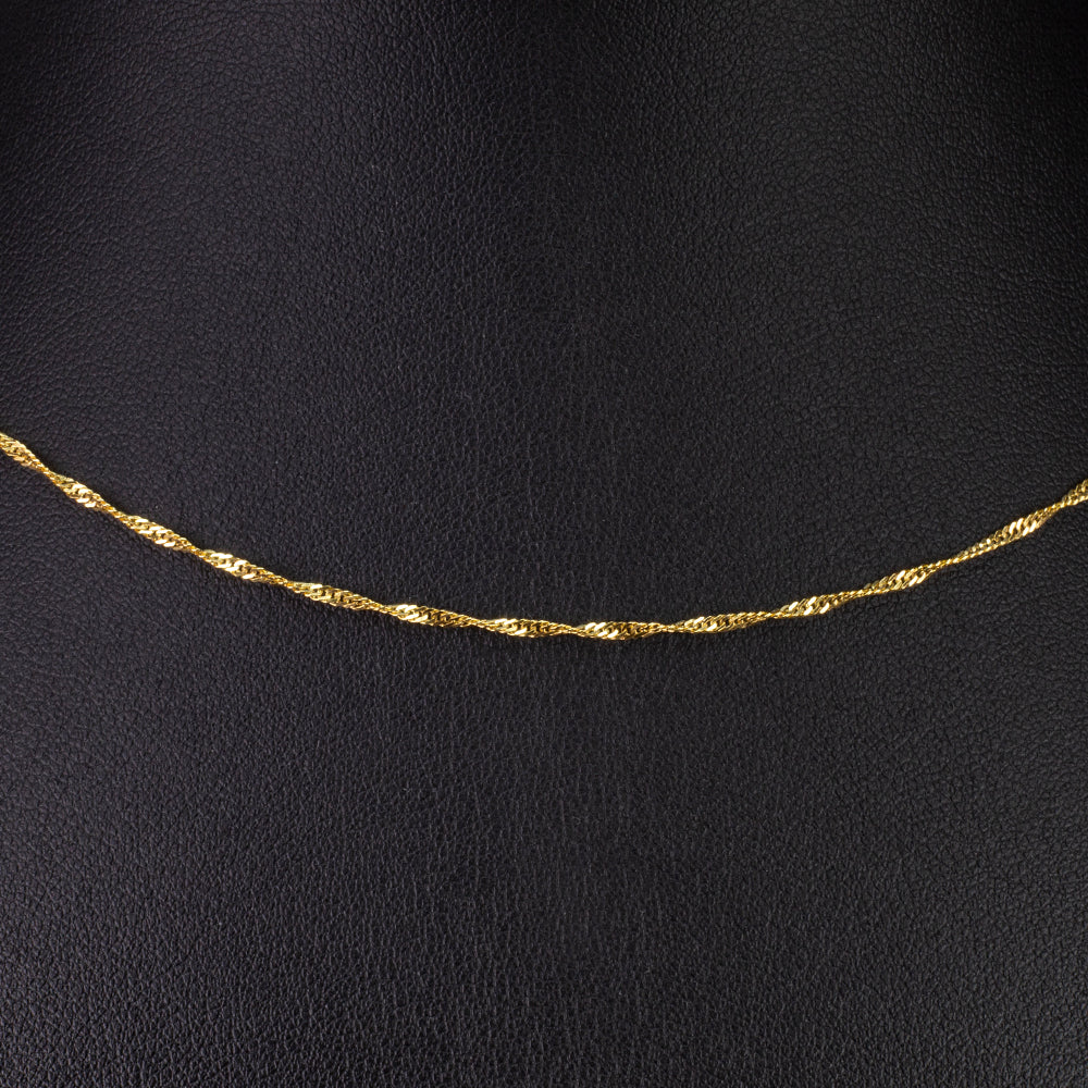 Arannyal Bevont Ezüst Lánc