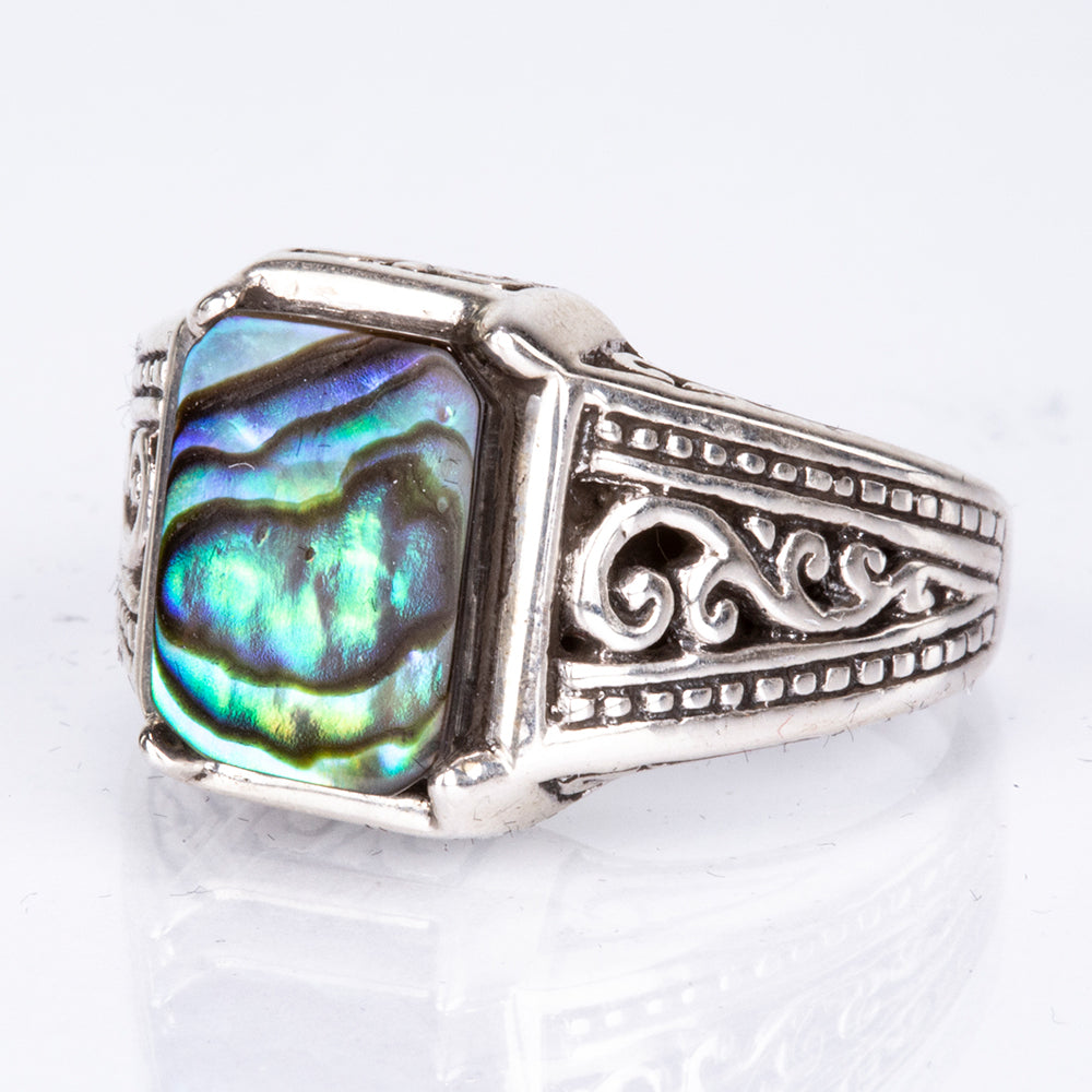 Ezüst Gyűrű Abalone Kagylóval