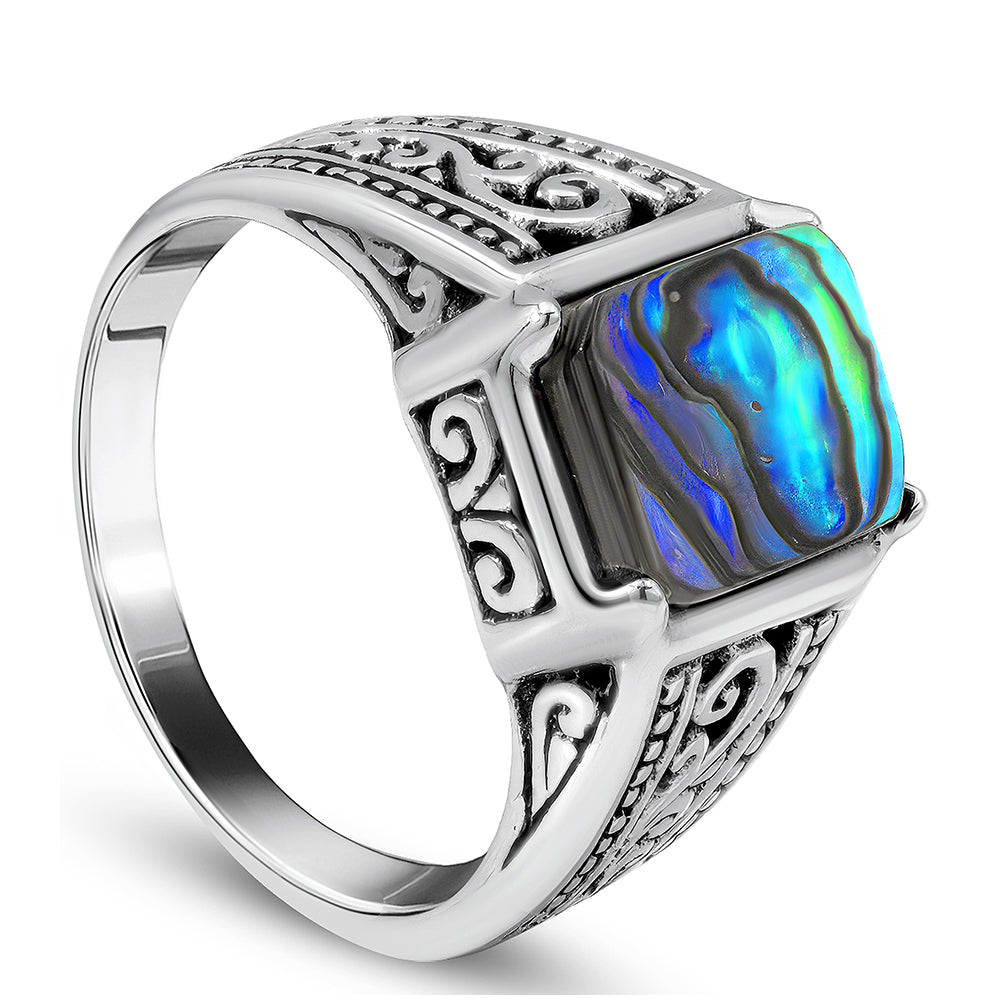 Ezüst Gyűrű Abalone Kagylóval 3 