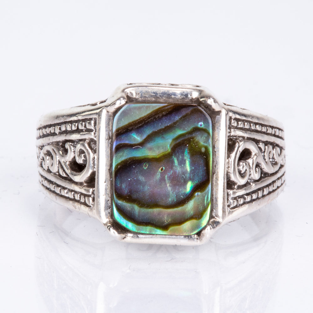 Ezüst Gyűrű Abalone Kagylóval
