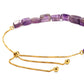 Arannyal Bevont Ezüst Karkötő Brazil Ametiszttel
