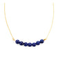 Arannyal Bevont Ezüst Nyaklánc Lapisz Lazulival
