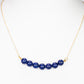 Arannyal Bevont Ezüst Nyaklánc Lapisz Lazulival