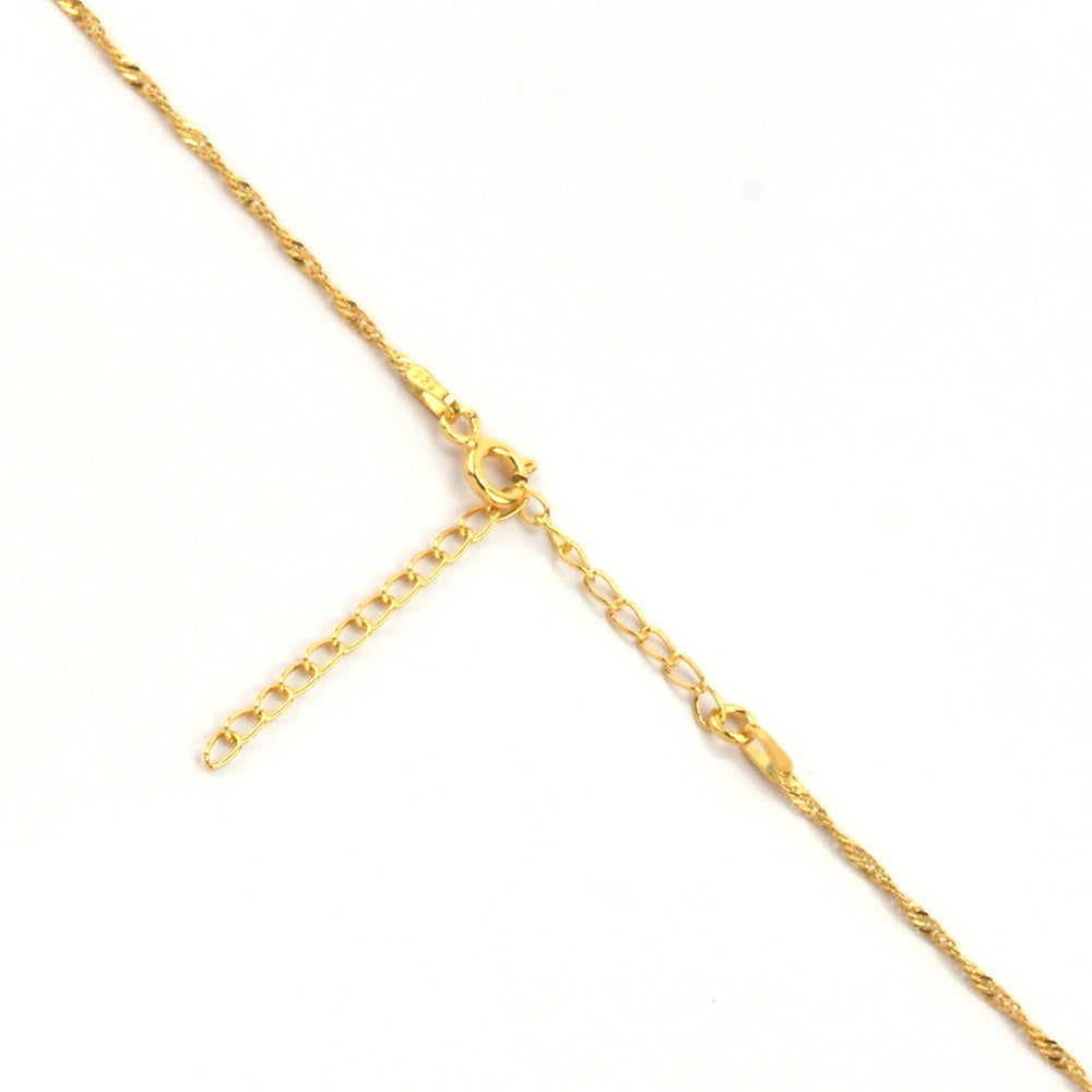 Arannyal Bevont Ezüst Lánc