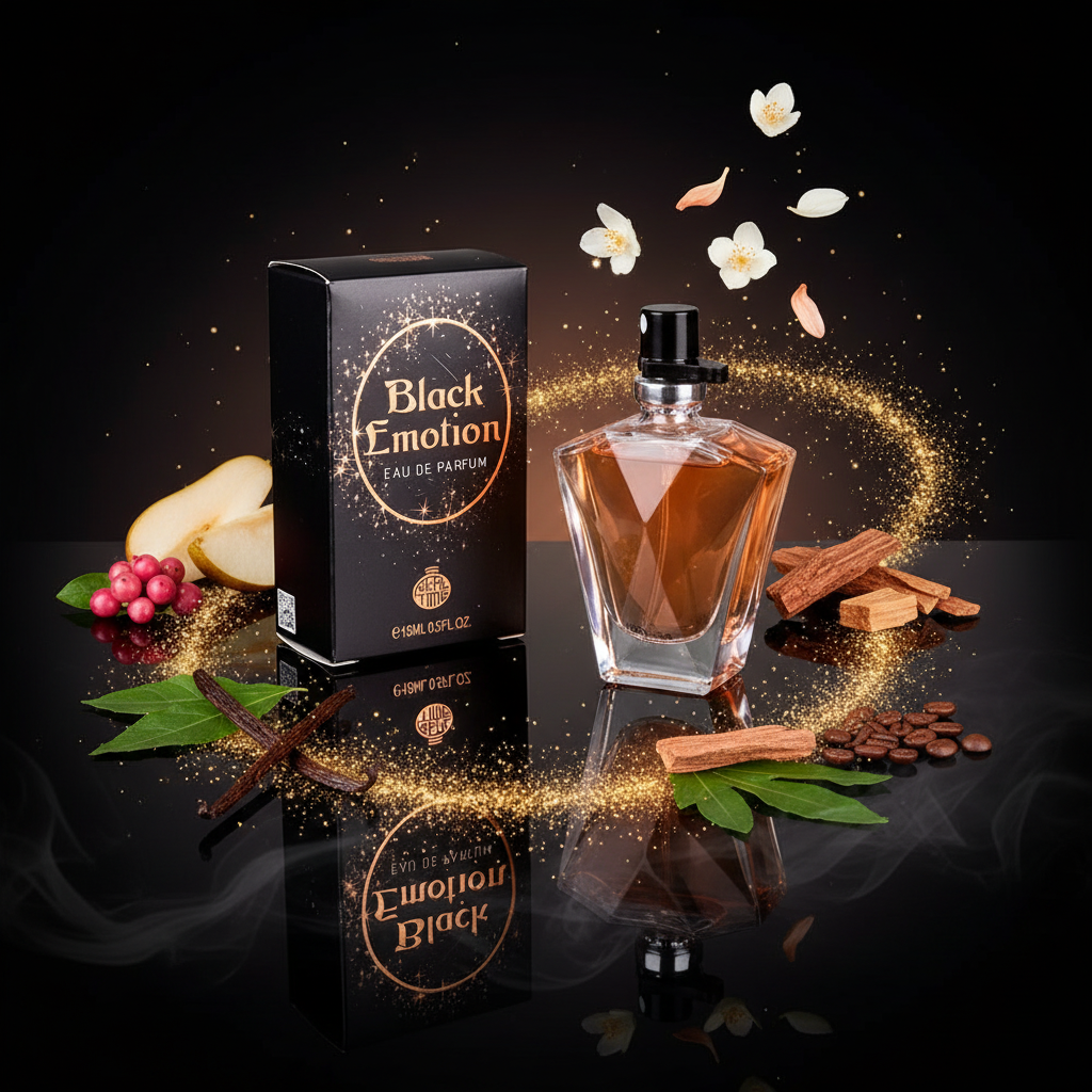 15 ml EDP "BLACK EMOTION" - keleties - vaníliás illat 6 