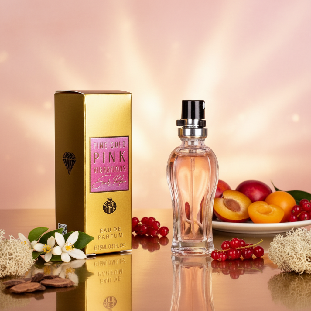 15ml EDP "FINE GOLD PINK VIBRATIONS" - gyümölcsös - citrusos illat 9 
