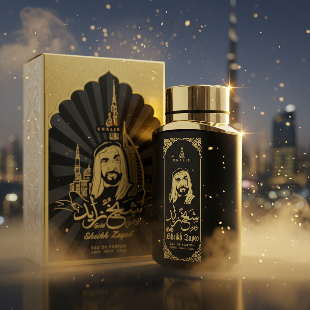 100 ml Eau de Perfume SHEIKH ZAYED GOLD Fűszeres Fás Illat Férfiaknak