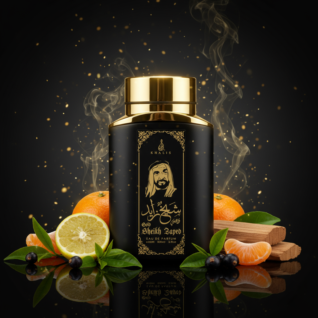 100 ml Eau de Perfume SHEIKH ZAYED GOLD Fűszeres Fás Illat Férfiaknak 6 