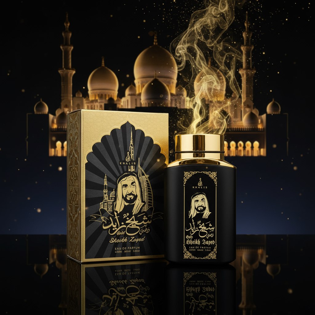 100 ml Eau de Perfume SHEIKH ZAYED GOLD Fűszeres Fás Illat Férfiaknak 1 