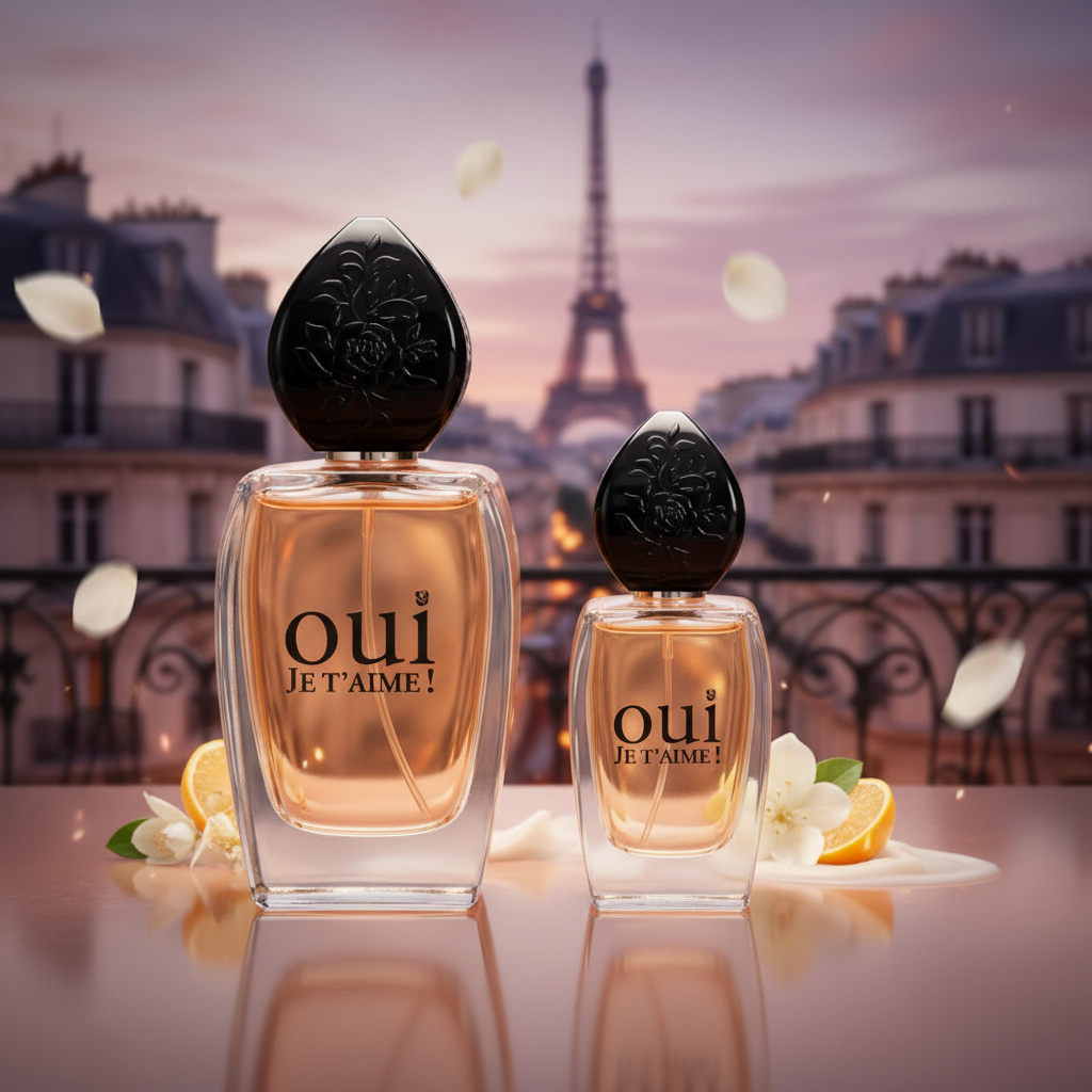 100 ml + 30 ml Eau de Perfume "OUI JE T’AIME" Ciprusos - Gyümölcsös Illat Nőknek 7 