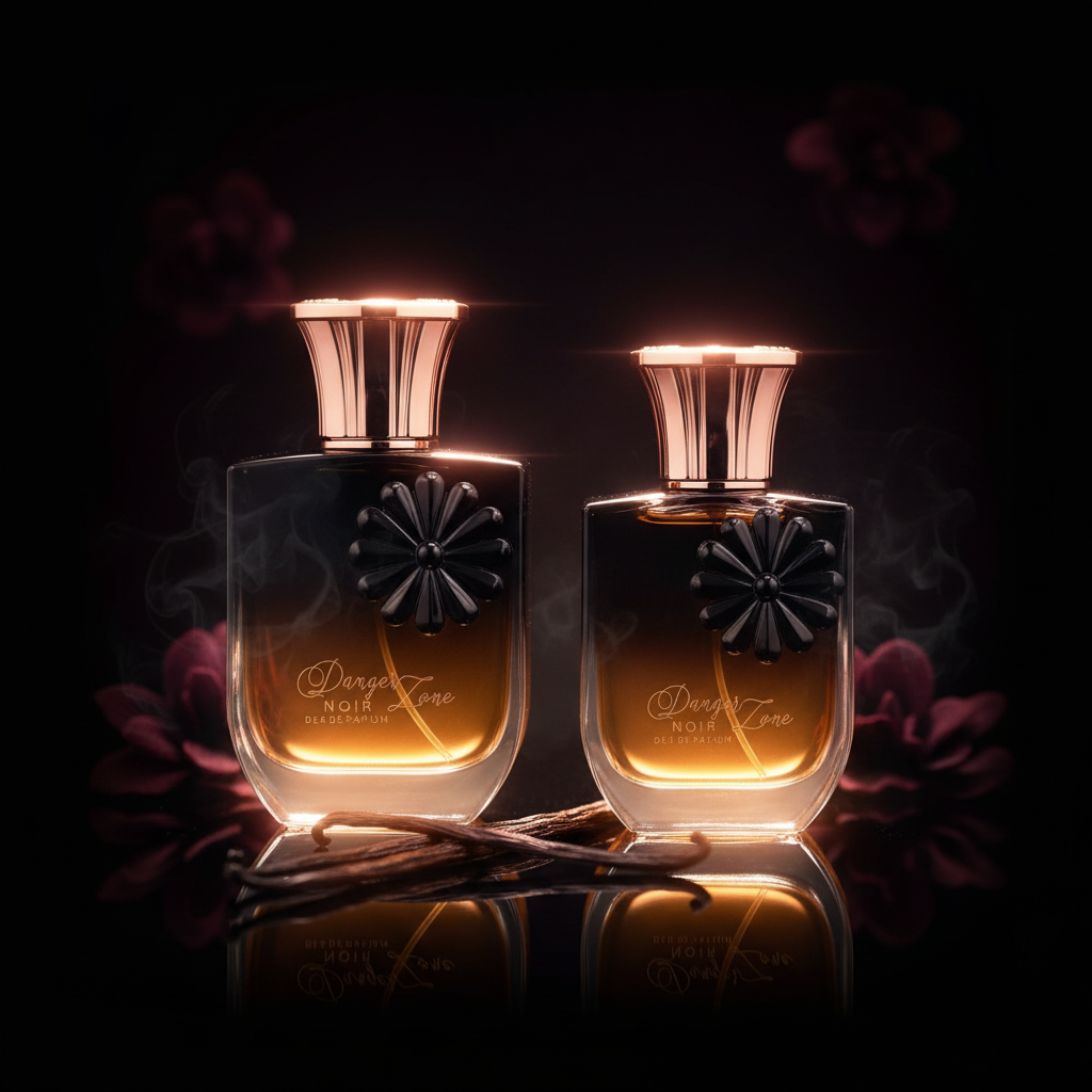 100 ml + 30 ml Eau de Perfume "DANGER ZONE NOIR" Keleti - Vaníliás Illat Nőknek