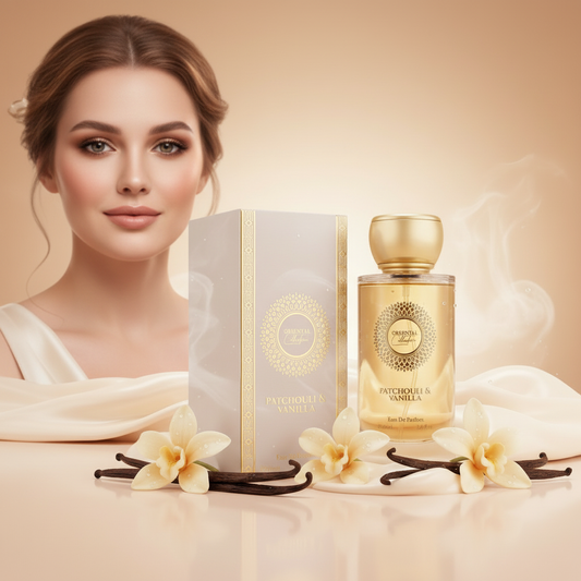 100 ml EDP PATCHOULI & VANILLA Fás, elegáns, púderes orientális női parfüm